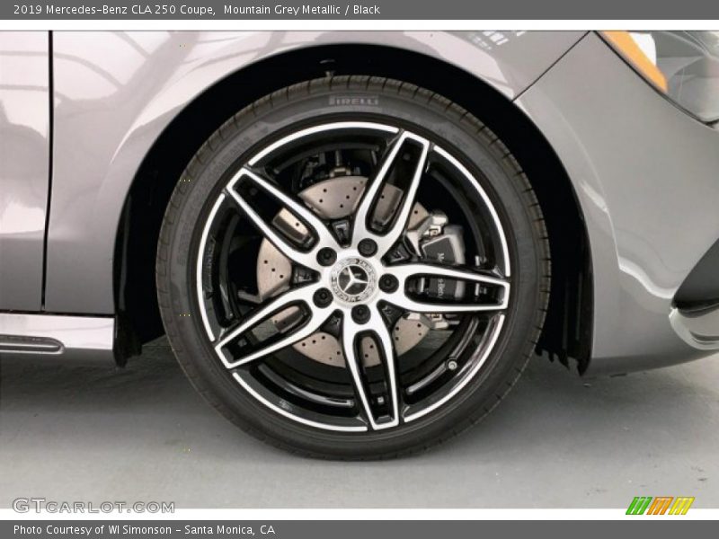 Mountain Grey Metallic / Black 2019 Mercedes-Benz CLA 250 Coupe