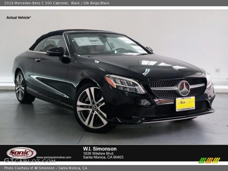 Black / Silk Beige/Black 2019 Mercedes-Benz C 300 Cabriolet