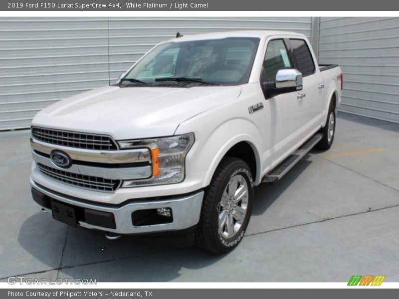 White Platinum / Light Camel 2019 Ford F150 Lariat SuperCrew 4x4