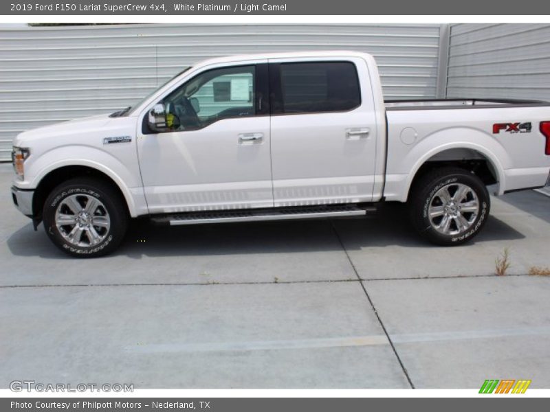 White Platinum / Light Camel 2019 Ford F150 Lariat SuperCrew 4x4