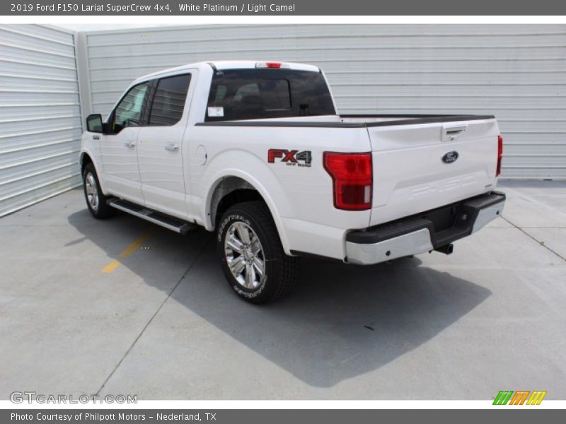 White Platinum / Light Camel 2019 Ford F150 Lariat SuperCrew 4x4