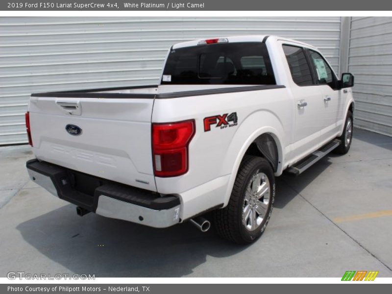 White Platinum / Light Camel 2019 Ford F150 Lariat SuperCrew 4x4