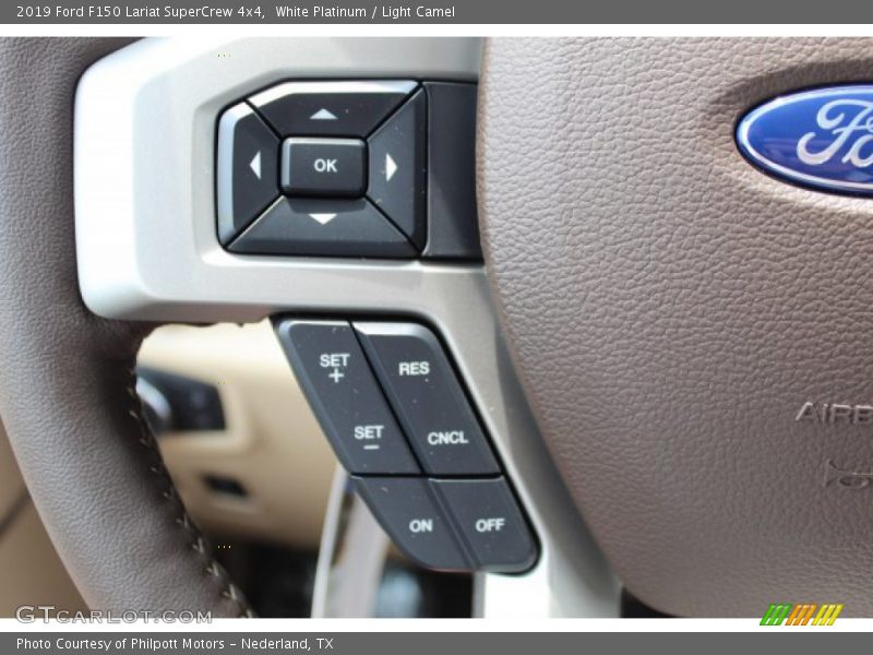 White Platinum / Light Camel 2019 Ford F150 Lariat SuperCrew 4x4