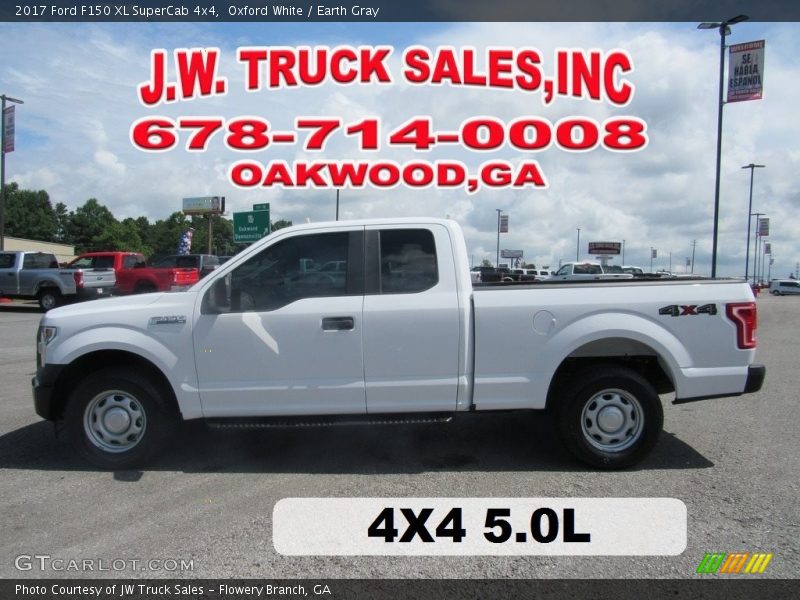 Oxford White / Earth Gray 2017 Ford F150 XL SuperCab 4x4