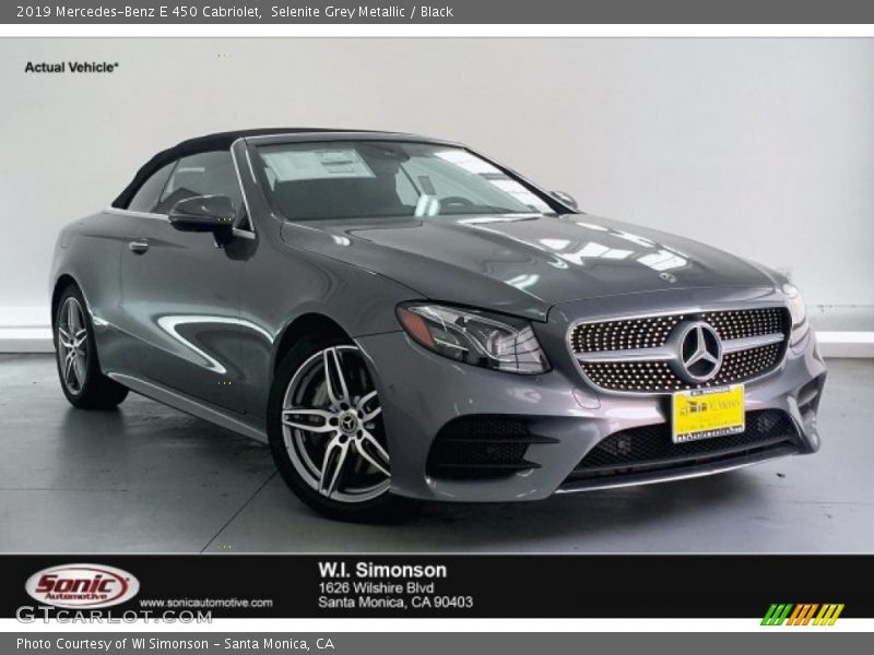 Selenite Grey Metallic / Black 2019 Mercedes-Benz E 450 Cabriolet