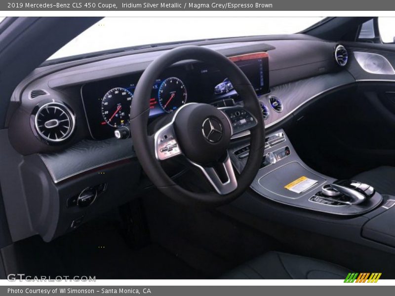 Iridium Silver Metallic / Magma Grey/Espresso Brown 2019 Mercedes-Benz CLS 450 Coupe
