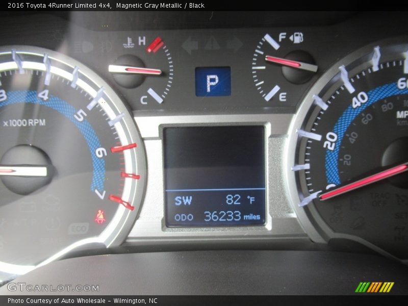 Magnetic Gray Metallic / Black 2016 Toyota 4Runner Limited 4x4