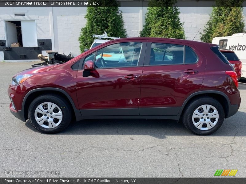 Crimson Metallic / Jet Black 2017 Chevrolet Trax LS