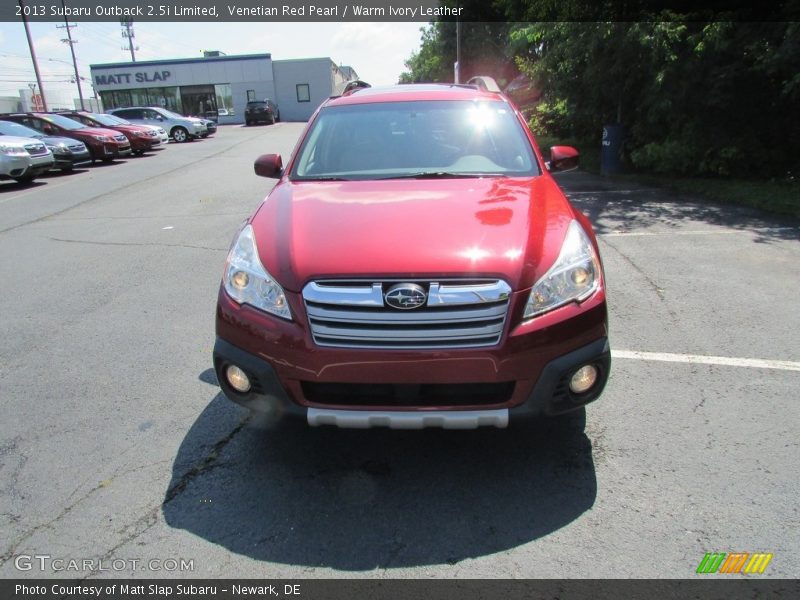 Venetian Red Pearl / Warm Ivory Leather 2013 Subaru Outback 2.5i Limited