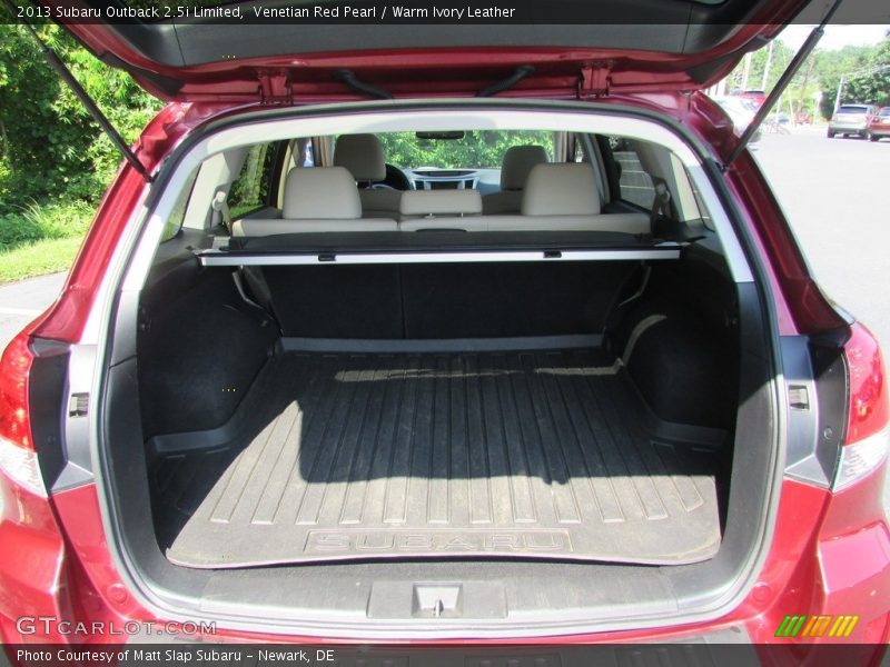 Venetian Red Pearl / Warm Ivory Leather 2013 Subaru Outback 2.5i Limited