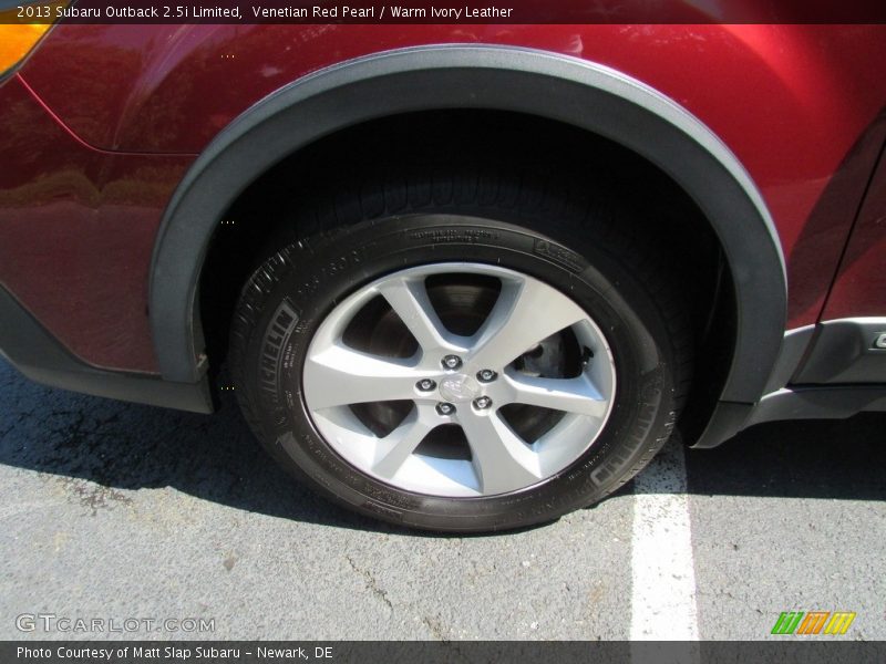 Venetian Red Pearl / Warm Ivory Leather 2013 Subaru Outback 2.5i Limited