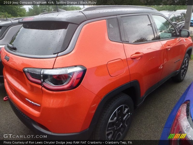 Spitfire Orange / Black/Ruby 2019 Jeep Compass Trailhawk 4x4