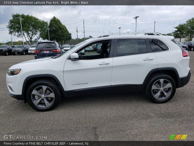 Bright White / Black 2019 Jeep Cherokee Latitude Plus 4x4