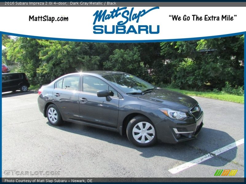 Dark Gray Metallic / Black 2016 Subaru Impreza 2.0i 4-door