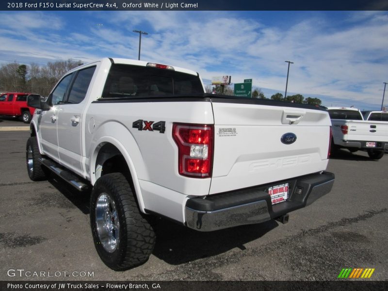 Oxford White / Light Camel 2018 Ford F150 Lariat SuperCrew 4x4
