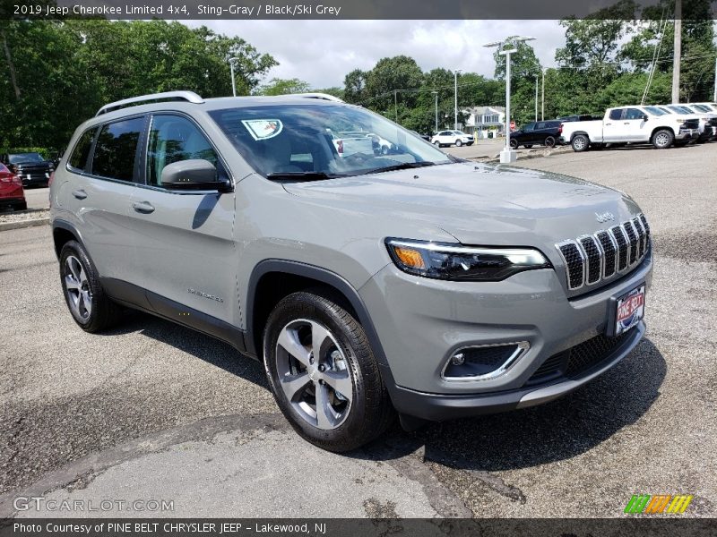 Sting-Gray / Black/Ski Grey 2019 Jeep Cherokee Limited 4x4