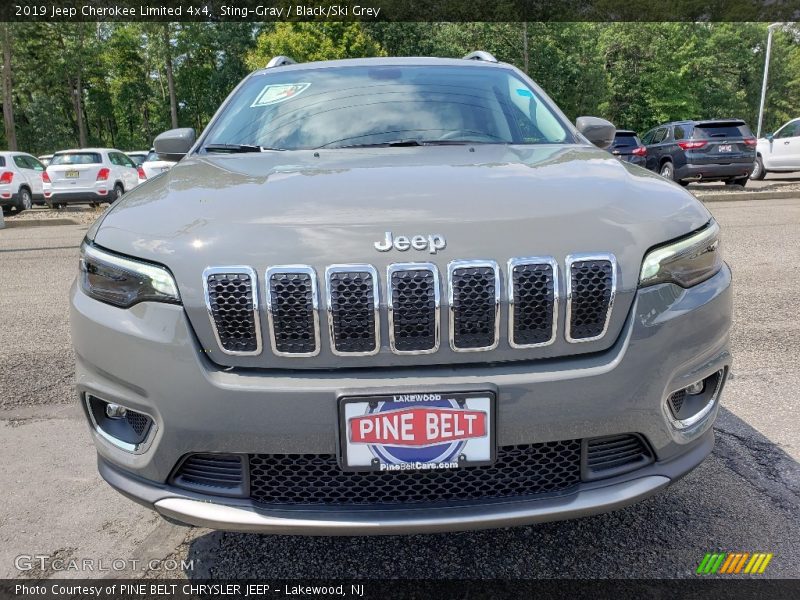 Sting-Gray / Black/Ski Grey 2019 Jeep Cherokee Limited 4x4
