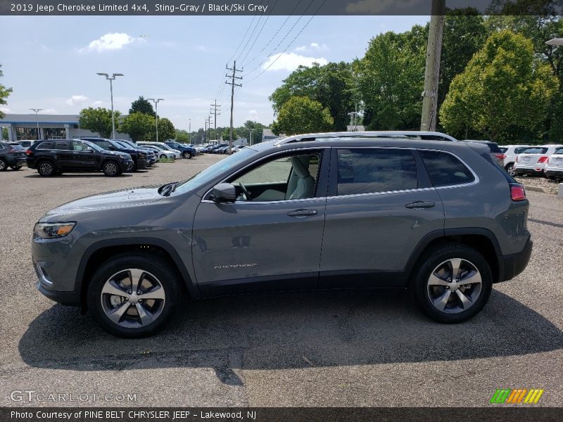 Sting-Gray / Black/Ski Grey 2019 Jeep Cherokee Limited 4x4