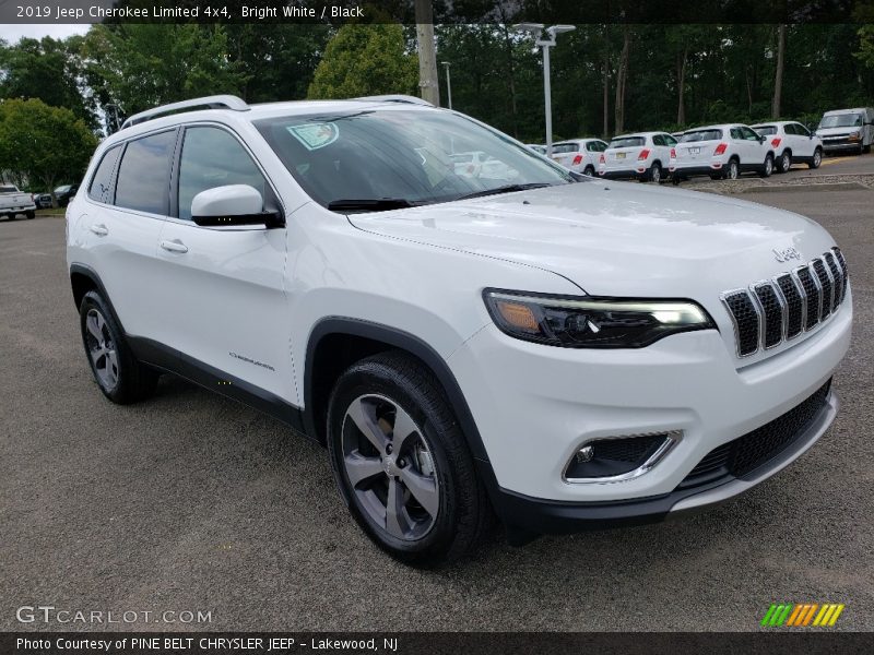 Bright White / Black 2019 Jeep Cherokee Limited 4x4