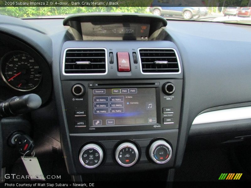 Dark Gray Metallic / Black 2016 Subaru Impreza 2.0i 4-door