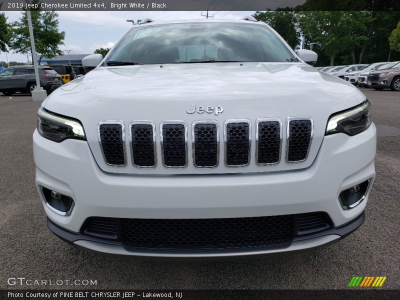 Bright White / Black 2019 Jeep Cherokee Limited 4x4