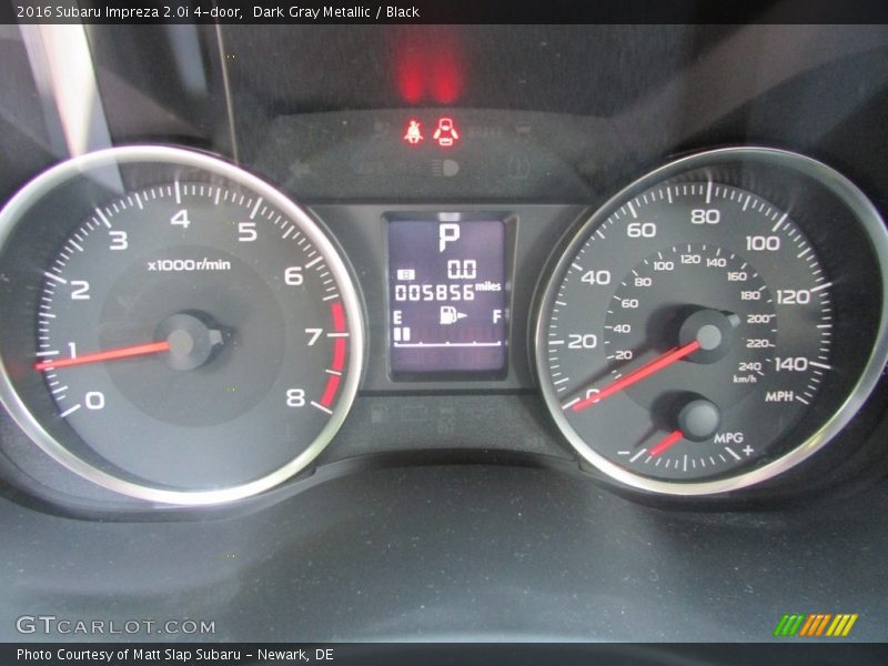 Dark Gray Metallic / Black 2016 Subaru Impreza 2.0i 4-door
