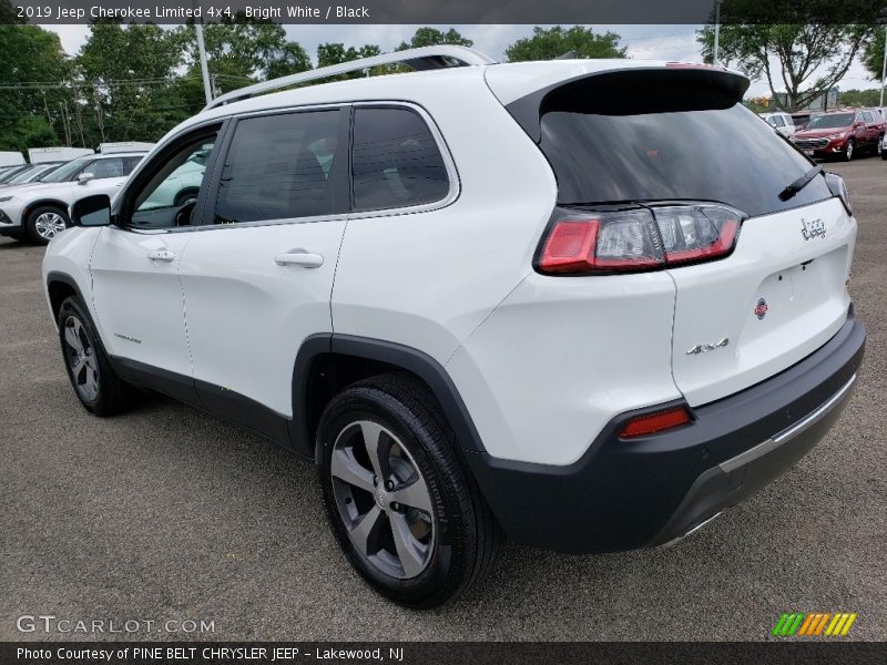 Bright White / Black 2019 Jeep Cherokee Limited 4x4