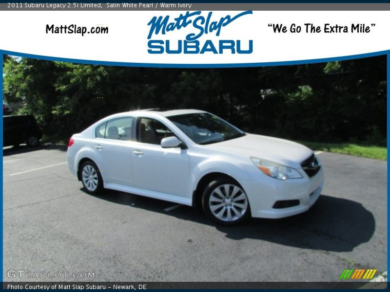 Satin White Pearl / Warm Ivory 2011 Subaru Legacy 2.5i Limited