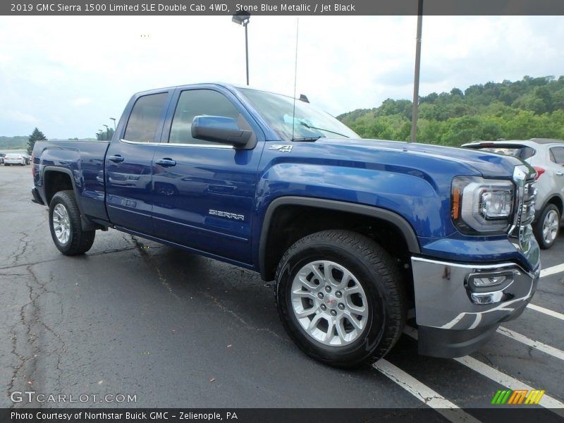 Front 3/4 View of 2019 Sierra 1500 Limited SLE Double Cab 4WD