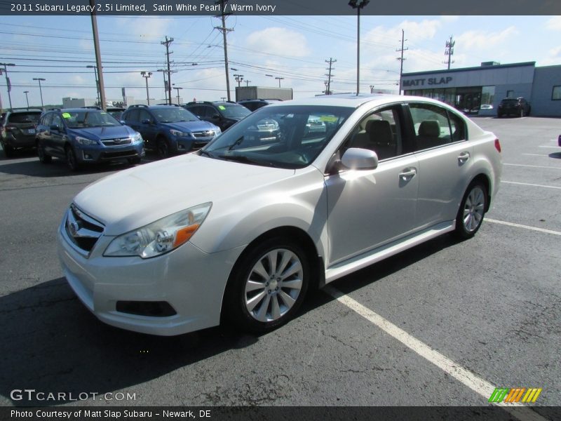 Satin White Pearl / Warm Ivory 2011 Subaru Legacy 2.5i Limited