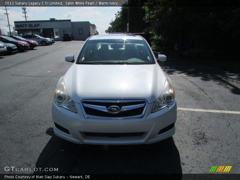 Satin White Pearl / Warm Ivory 2011 Subaru Legacy 2.5i Limited
