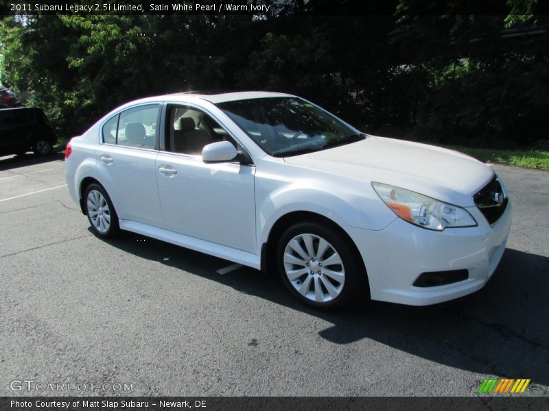 Satin White Pearl / Warm Ivory 2011 Subaru Legacy 2.5i Limited