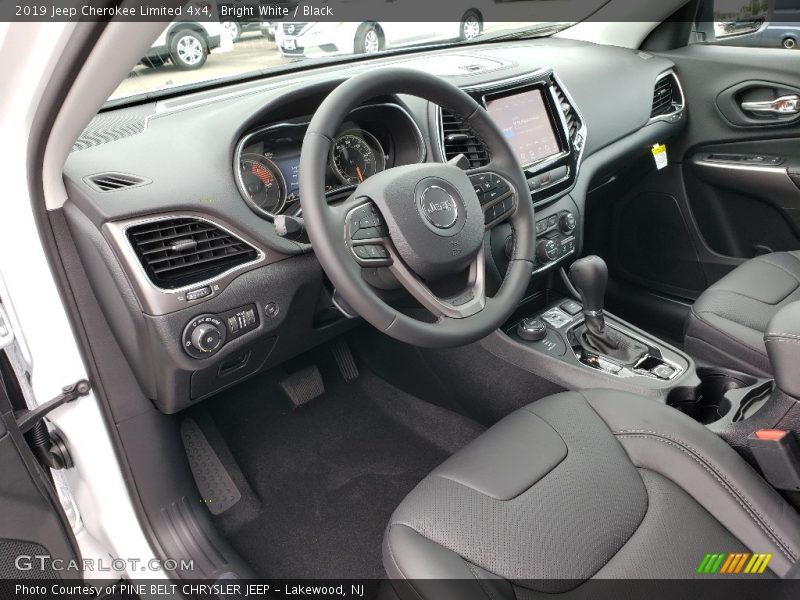 Bright White / Black 2019 Jeep Cherokee Limited 4x4