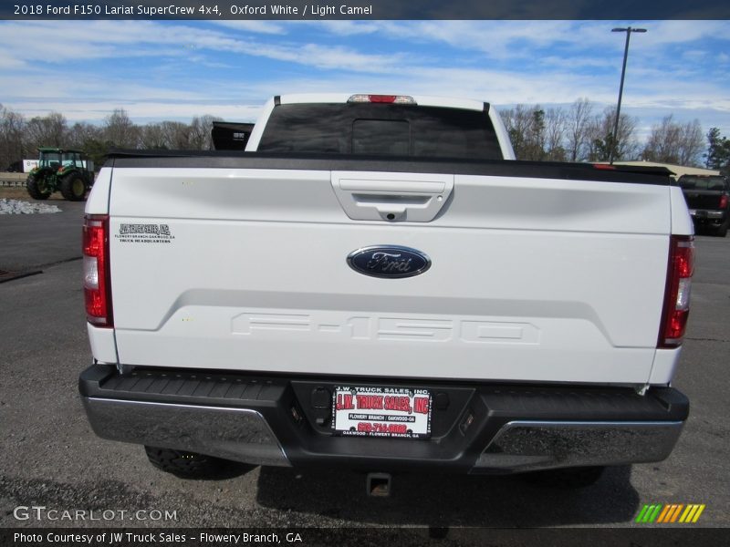 Oxford White / Light Camel 2018 Ford F150 Lariat SuperCrew 4x4
