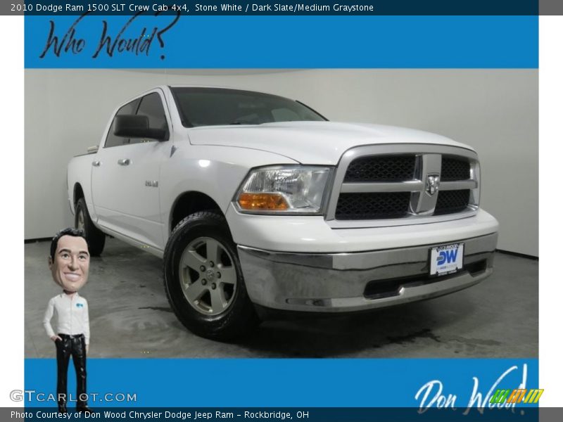 Stone White / Dark Slate/Medium Graystone 2010 Dodge Ram 1500 SLT Crew Cab 4x4