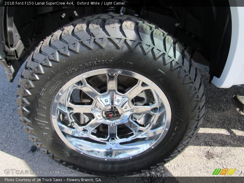 Oxford White / Light Camel 2018 Ford F150 Lariat SuperCrew 4x4