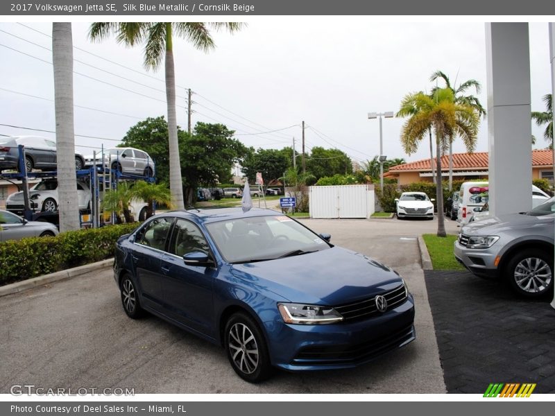 Silk Blue Metallic / Cornsilk Beige 2017 Volkswagen Jetta SE