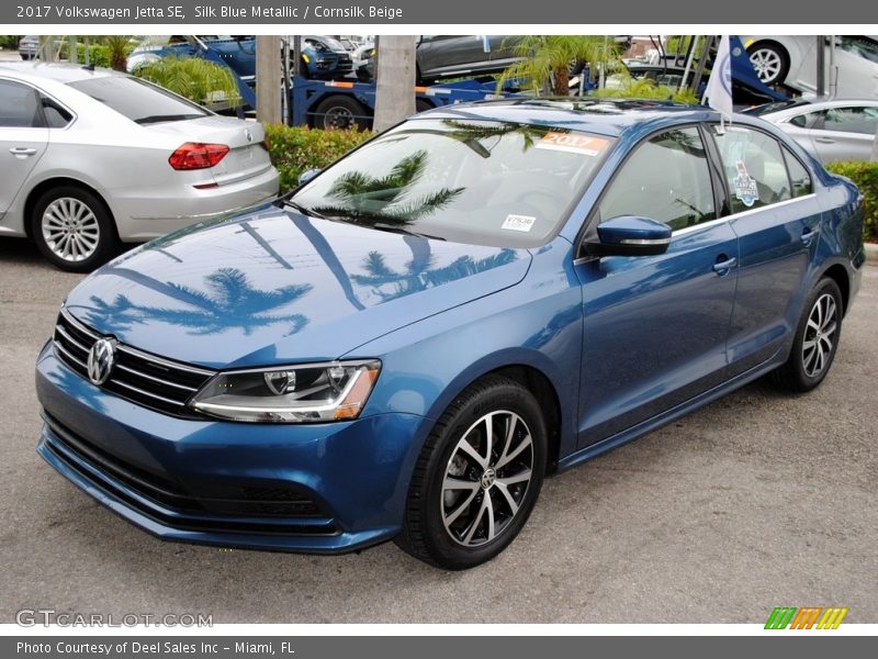 Silk Blue Metallic / Cornsilk Beige 2017 Volkswagen Jetta SE