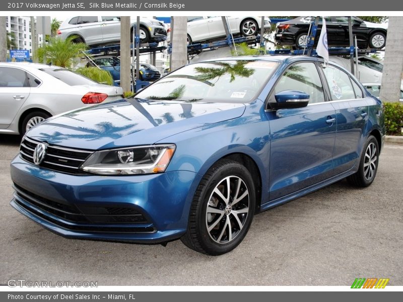 Silk Blue Metallic / Cornsilk Beige 2017 Volkswagen Jetta SE