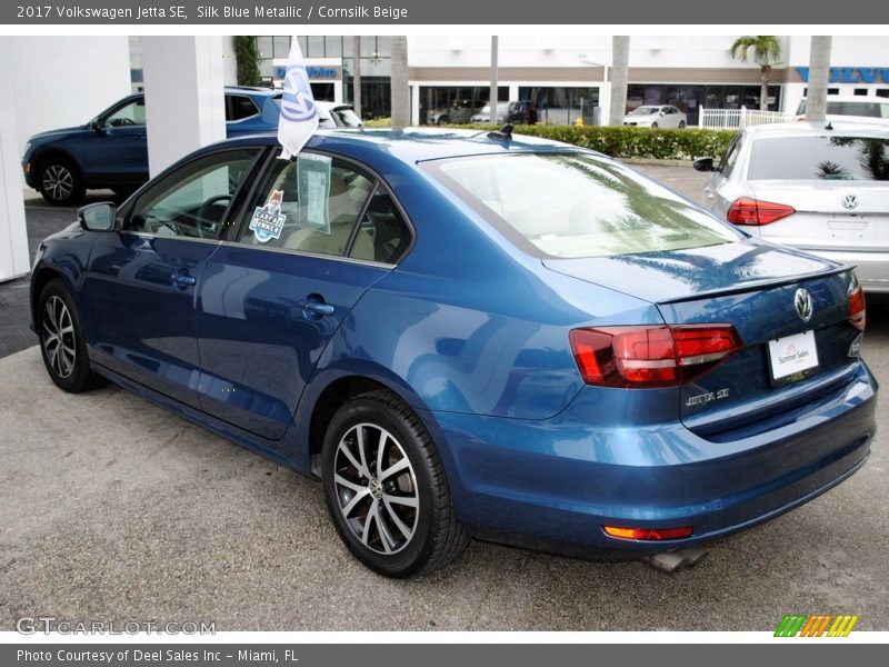 Silk Blue Metallic / Cornsilk Beige 2017 Volkswagen Jetta SE