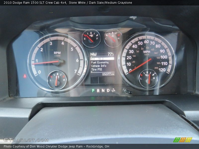 Stone White / Dark Slate/Medium Graystone 2010 Dodge Ram 1500 SLT Crew Cab 4x4