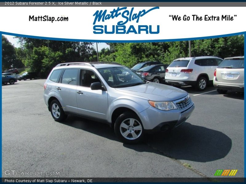 Ice Silver Metallic / Black 2012 Subaru Forester 2.5 X