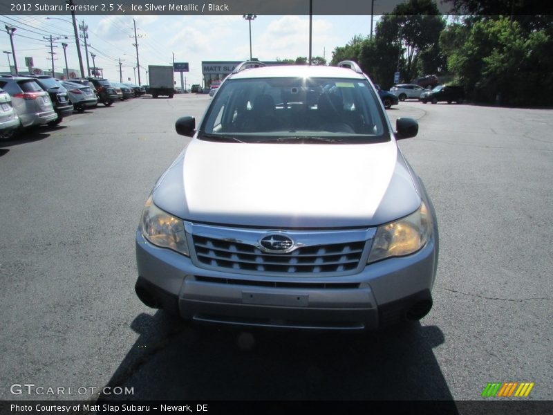 Ice Silver Metallic / Black 2012 Subaru Forester 2.5 X