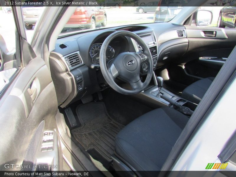 Ice Silver Metallic / Black 2012 Subaru Forester 2.5 X