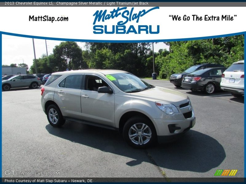 Champagne Silver Metallic / Light Titanium/Jet Black 2013 Chevrolet Equinox LS