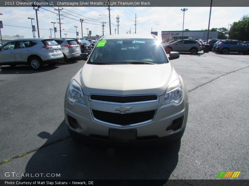 Champagne Silver Metallic / Light Titanium/Jet Black 2013 Chevrolet Equinox LS