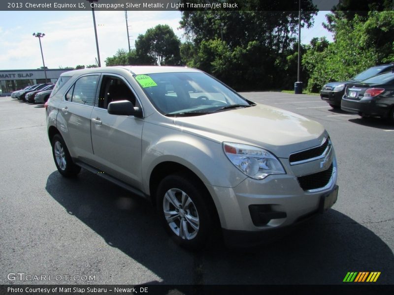 Champagne Silver Metallic / Light Titanium/Jet Black 2013 Chevrolet Equinox LS