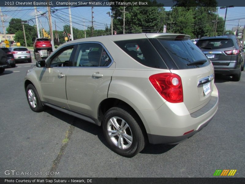 Champagne Silver Metallic / Light Titanium/Jet Black 2013 Chevrolet Equinox LS
