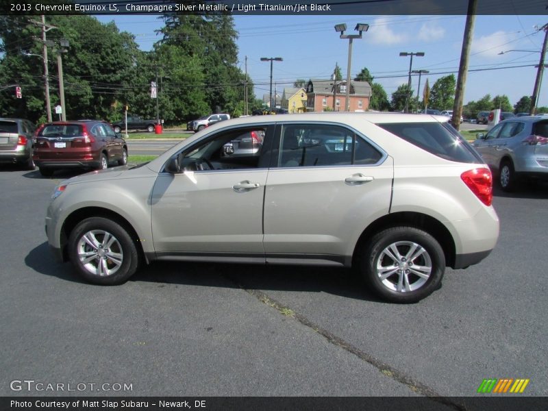 Champagne Silver Metallic / Light Titanium/Jet Black 2013 Chevrolet Equinox LS