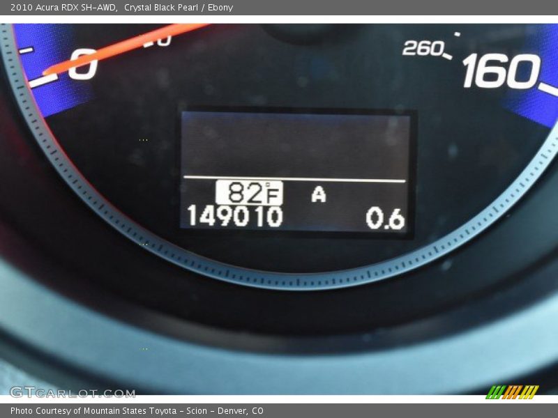 Crystal Black Pearl / Ebony 2010 Acura RDX SH-AWD